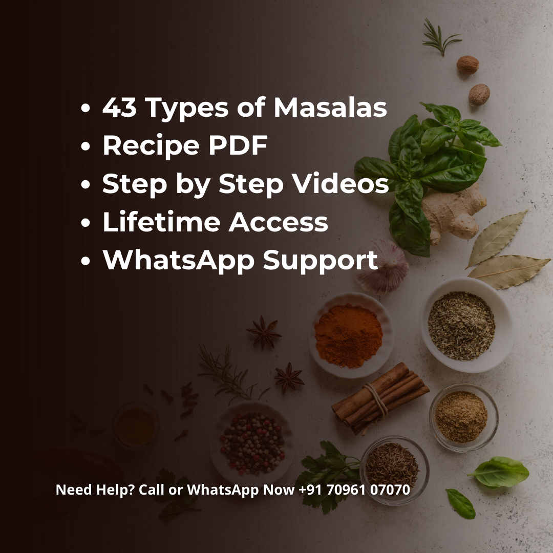 Start your Own Natural Dry Masala Business From Home Online Workshop - Jain & Regular