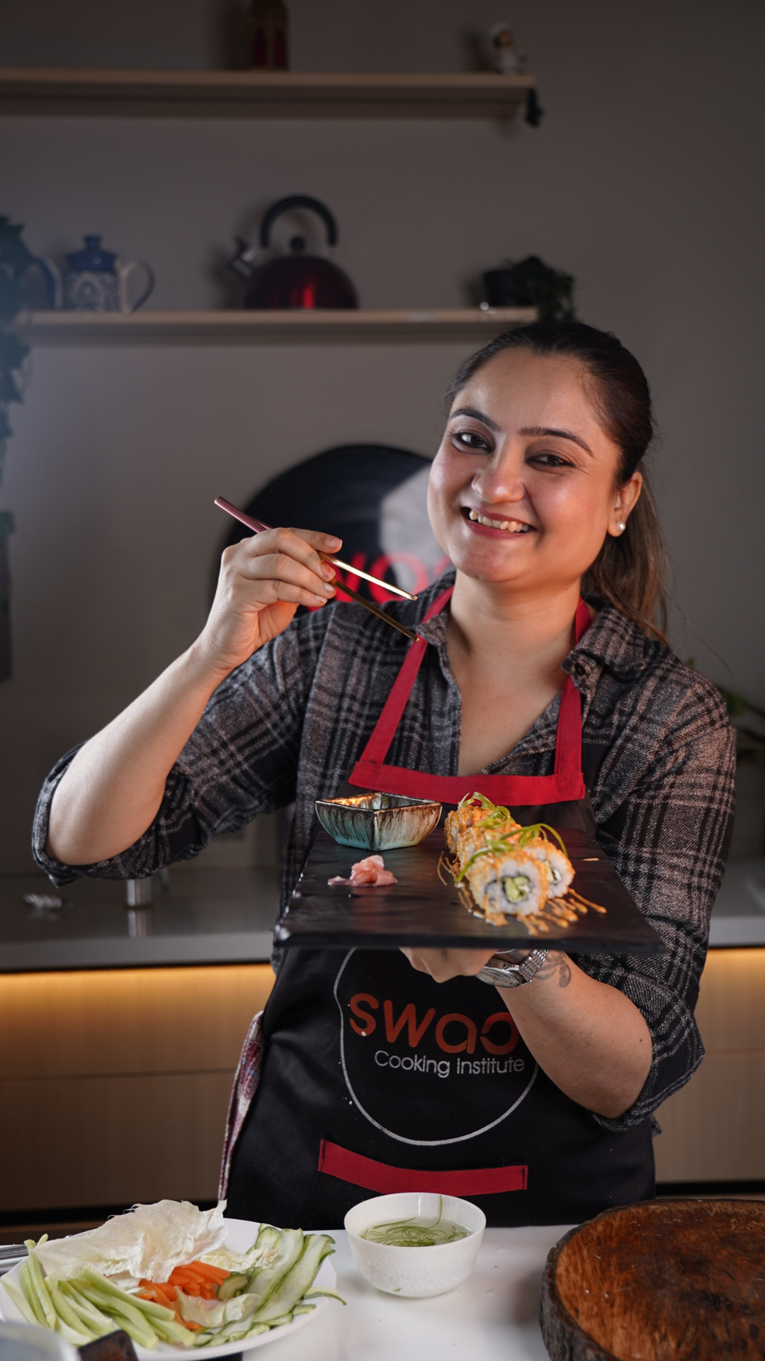 100% Veg. Café-Style Sushi Masterclass (LIVE) - with Chef Jeni