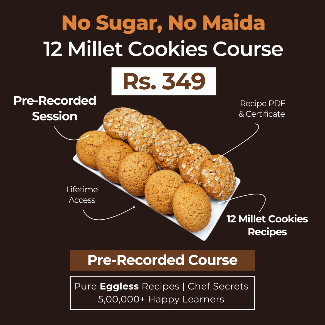 Learn 12 Healthy Millet-Based Cookies - Recorded Course