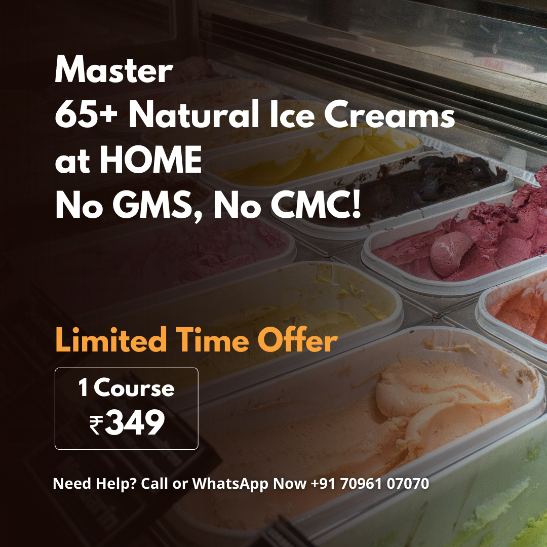 50+ Natural Ice Cream Recipes – No GMS No CMC (Online Class)